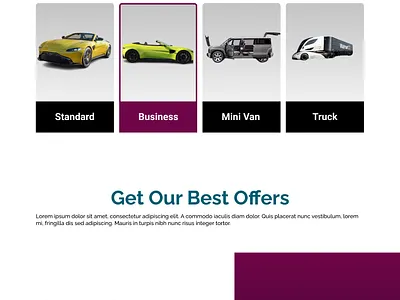 Car Rental Landing page adobe illustrator adobe photoshop design graphics illustration interactive design product design ui uiux design vector web development