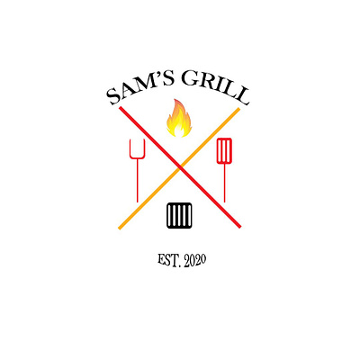 Logo design for a grill restaurant brand branding design identity logo