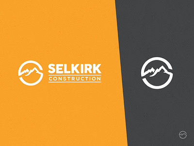 Selkirk Construction Rebrand | Final brand builder construction crooz graphite home house identity logo media orange rebrand selkirk slate yellow