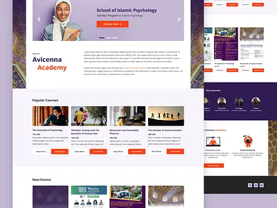 Avicenna Academy Web Design design ui ux web design website