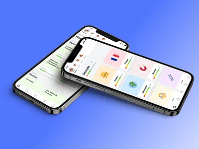 Navigation pages with our new design system. courses design education kartable levels mockup navigation school student ui