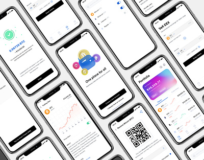 Cryptocurrency Wallet UI blockchain designer blockchain ui design cryptowallet design fintech nft ui ux wallet ui design