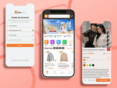 Eco-Shop Ecommerce App ecommerce shop app ui ux