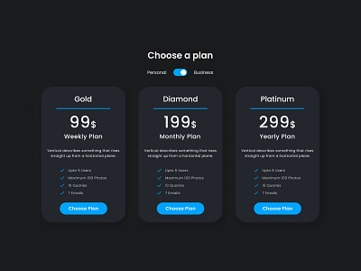 Subscription plan UI design adobe xd app design figma hero page subscription plan ui ux website