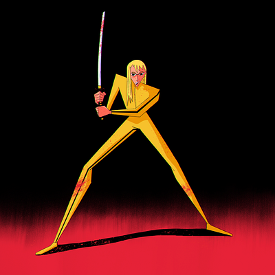 The Bride character design fan art illustration kill bill