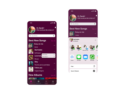 Social Share design figma design ios mobile social share ui ux