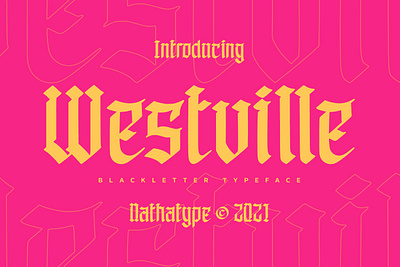 Westville - Blackletter Font branding design font fonts logo logo type typography ui