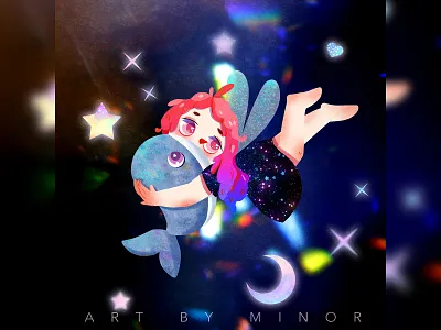 lovely Illustration works art design figure illustration illustration illustration for children son insert ui