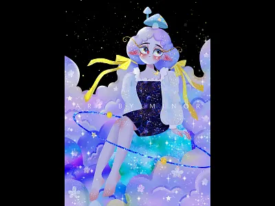 lovely Illustration works art design figure illustration illustration illustration for children son insert ui