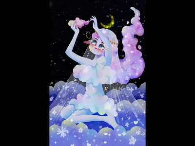 lovely Illustration works art design figure illustration illustration illustration for children son insert ui