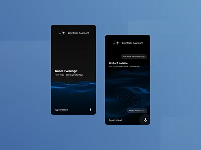Voice Assistant UI Concept ai assistant experience graphic design intelligence interface minimal ui user ux voice