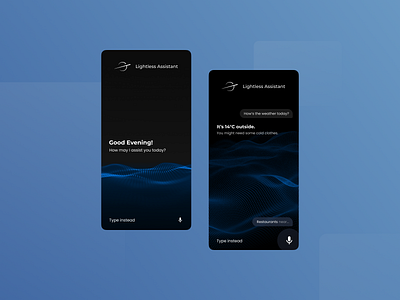 Voice Assistant UI Concept ai assistant experience graphic design intelligence interface minimal ui user ux voice