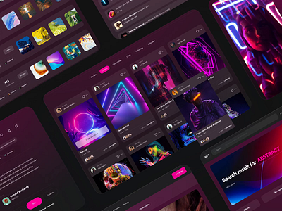 NFT Marketplace🤟 3d abstract animation app art blockchain branding crypto design gradient graphic design marketplace motion motion graphics nft photo trade ui ux web