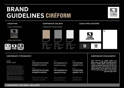 BRAND GUIDELINES . béton ciré graphic design guidelines logo