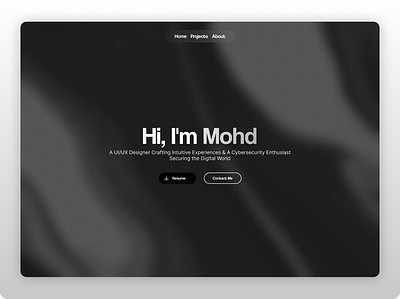 Portfolio Website dark portfolio design portfolio portfolio website ui uiux website ui