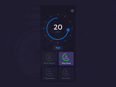 Timer App Ui Design app app design branding dark theme design ios simple simple design ui uiux ux