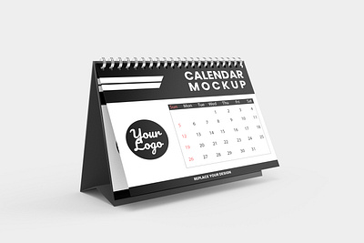 Calendar Mockup 3d rendering branding calendar clean graphic design illustration mockup product