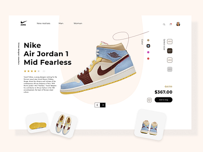 NIKE AIR JORDAN design fashion graphic design nike nike air sneackers ui uiux web