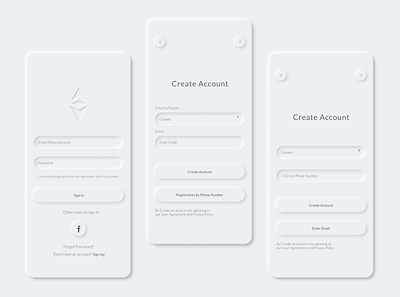 sign up/sign in app app design graphic design ui ux