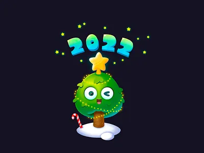 Christmas tree 2d character characterdesign game gameart illustration photoshop