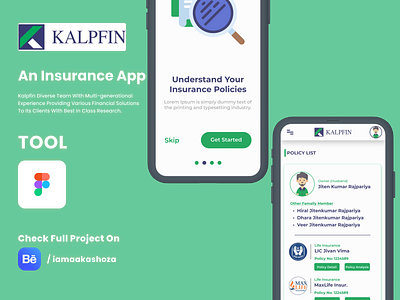 Kalpfin - An Insurance App dribbble insurance insurance app ui design insurance mobile app template insurance ui design policy bazaar app ui design policy bazaar app ui design free product app design