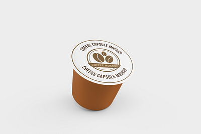 Coffee Capsule Mockup 3d rendering branding clean coffee capsule design graphic design illustration mockup product