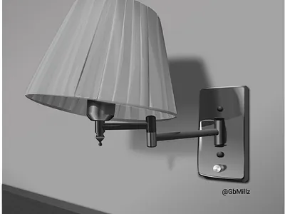 Wall Lamp illustration designed in Figma 3d de design figma graphic design illustration