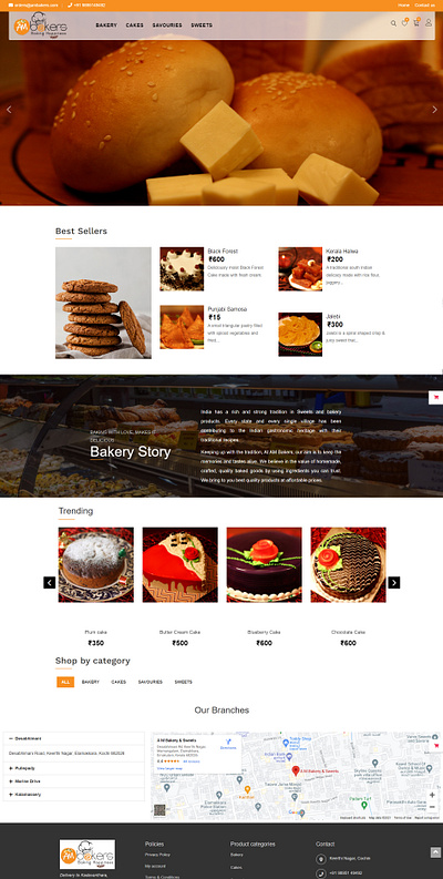 AM Bakers design ecommerce logo webdesign