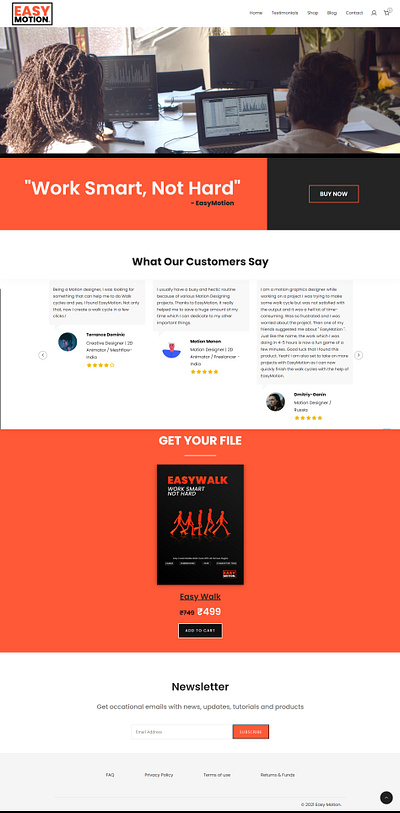 Easy Motion design webdesign website design