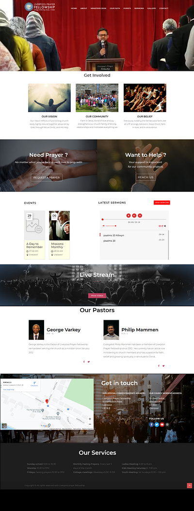 Liverpool Prayer Fellowship design webdesign website design