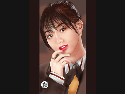 Speed painting digitalportrait girl illustration kpop kpopfanart potraitpainting speedpainting twice