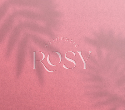 Rosy Authentic authentic beauty branding design fashion graphic design logo logodesign luxury type