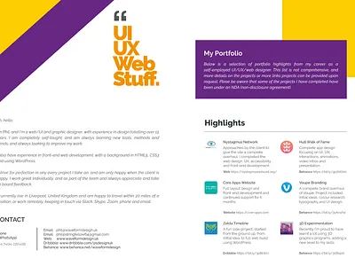 Quick Portfolio design illustrator image pdf photoshop portfolio raleway type ui ux we