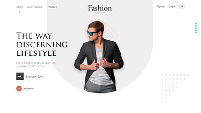 Fashion website hero page app figma hero page landing page ui ui design ui ux ux website xd