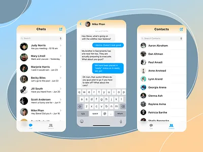 Direct Messaging App chat daily ui daily ui 013 dailyui direct messaging