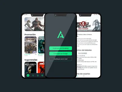 Game Store UX/UI app app store branding design ecommerce game graphic design logo mobile screen ui ui screen ux