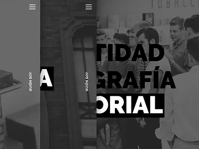 Commissioned Portfolio black clean desktop ui white