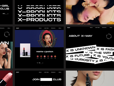 XWAY-Lab Cosmetic Web Design art direction branding cosmetic luxury ui ui design ux design vi design web design xway xway lab