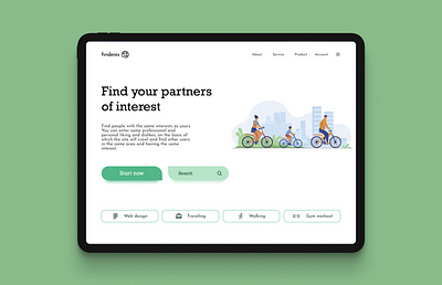 finderes - find your partner branding design graphic design mockup ui ux
