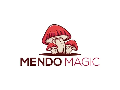 Mushrooms logo branding creative logo design fiverr graphic design illustration logo logo design logo maker