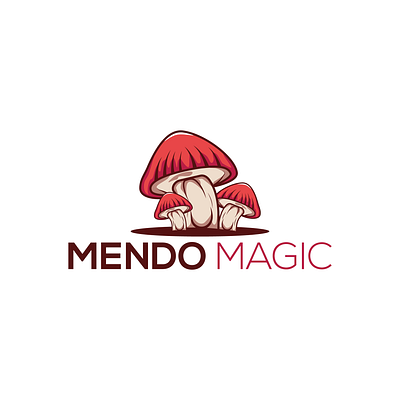 Mushrooms logo branding creative logo design fiverr graphic design illustration logo logo design logo maker