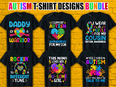 Autism T Shirt Design Bundle autism autism shirt autism t shirt best t shirt design website custom t shirt custom t shirts custom t shirts online custom text shirt design graphic design illustration logo shirt t shirt t shirt design t shirt design ideas t shirt design maker t shirt design template typography t shirt vintage t shirt