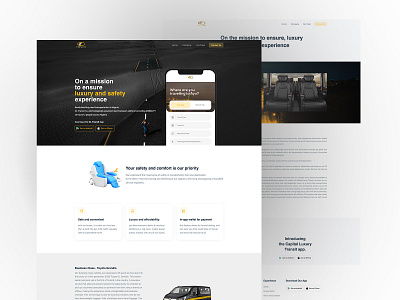 Capital Luxury Website - Landing Page & About Us Page design illustration ui uiux user experience