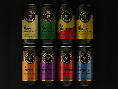 Brasserie des Murailles - All Cans branding design graphic design identity logo packaging