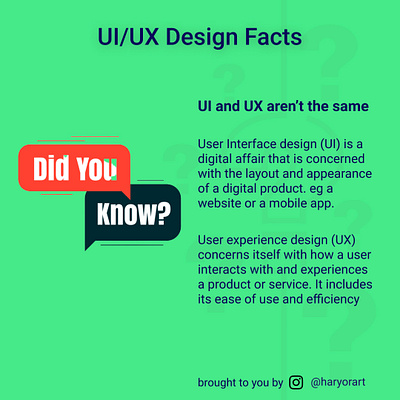 Did you know? facts did you know facts graphic design ui uiux