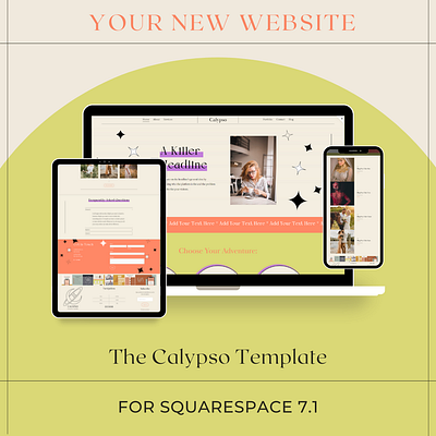 Calypso Squarespace Template 7.1 motivation