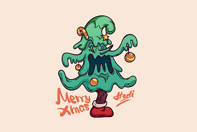 Merry Christmas! branding illustration