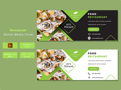 Web Banner - Restaurant 3d adobe photoshop animation app banner branding dashboard design food restaurant graphic design illustration logo marketing motion graphics restaurant social media ui uiux web banner website