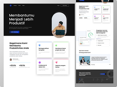 Landing Page to help at work landing page ui