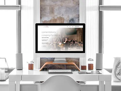 Choral Arts & Bach Festival Homepage Mockup branding graphic design ui web design website